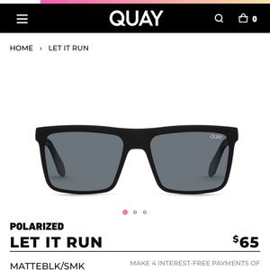 LET IT RUN SUNGLASSES w/ CASE